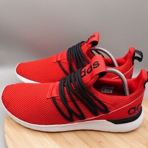 Adidas Shoes Mens 11 Red Black Lite Racer Adapt 3 Lace Up Sneakers FX8809 Flaw